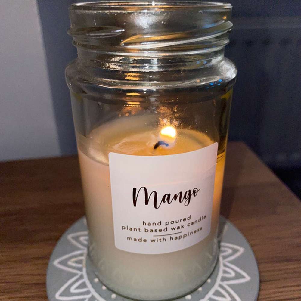 30 pegatinas personalizadas pa - Personalised Candle Label reseña y precio