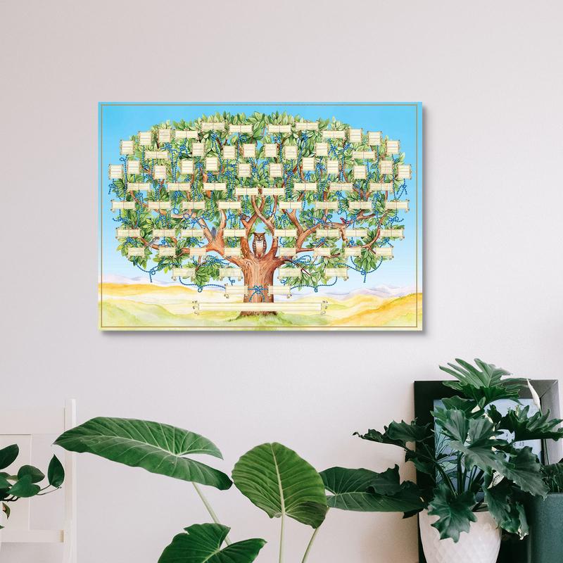 Tabla de árbol familiar rellen - Family Tree Print reseña y precio