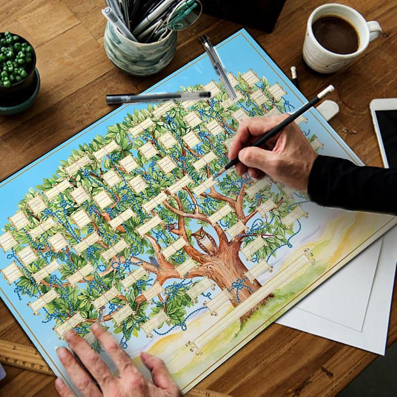 Tabla de árbol familiar rellen - Family Tree Print reseña y precio