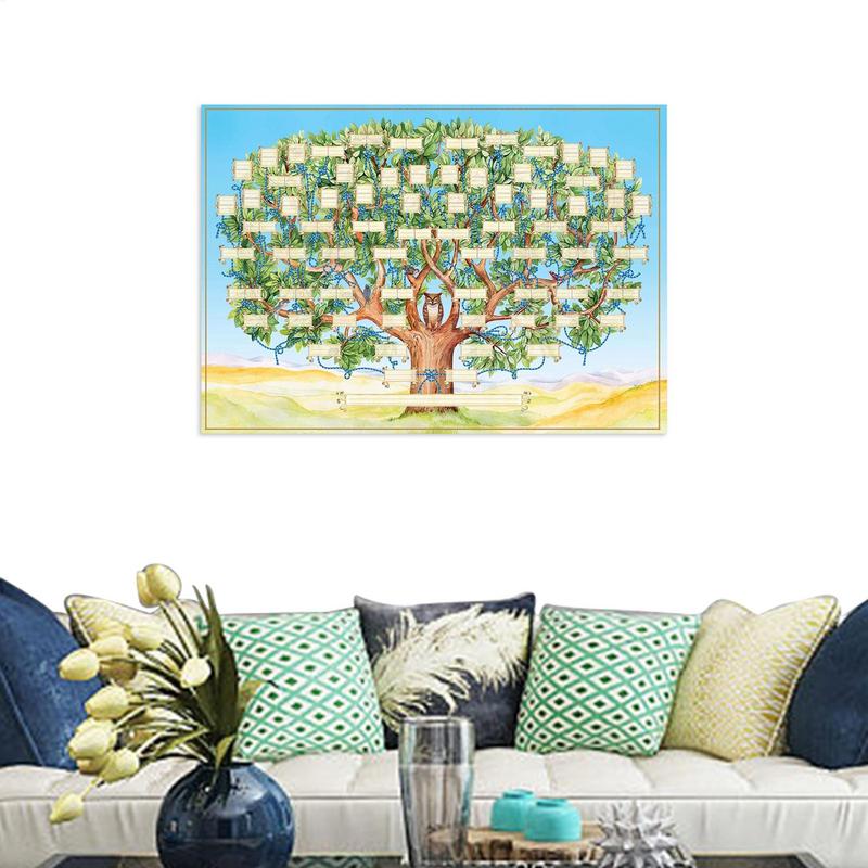 Tabla de árbol familiar rellen - Family Tree Print reseña y precio