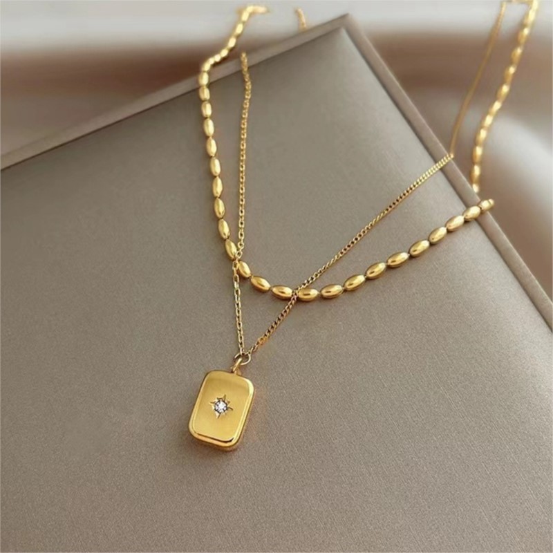 ANENJERY-collar con colgante d - Birth Flower Necklace reseña y precio