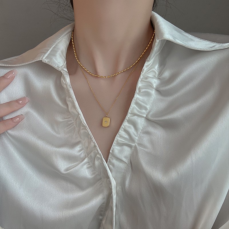 ANENJERY-collar con colgante d - Birth Flower Necklace reseña y precio